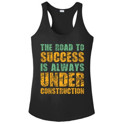 Construction Worker Excavator House Building Site Fore Cool Gift Ladies PosiCharge Competitor Racerback Tank