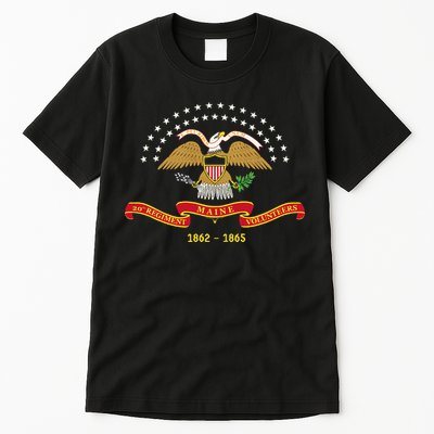 Civil War Era 20th Maine Volunteer Infantry Regiment Flag Tall T-Shirt