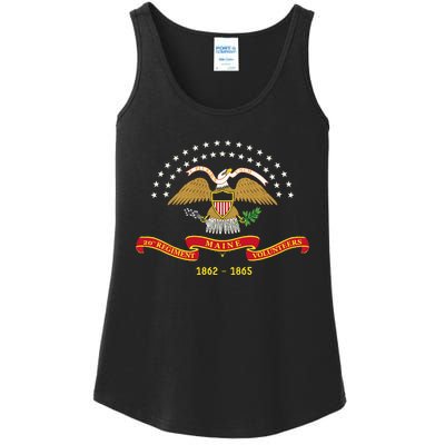 Civil War Era 20th Maine Volunteer Infantry Regiment Flag Ladies Essential Tank