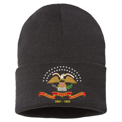 Civil War Era 20th Maine Volunteer Infantry Regiment Flag Sustainable Knit Beanie