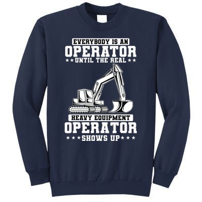 Construction Worker Excavator Heavy Equipment Operator Sweatshirt