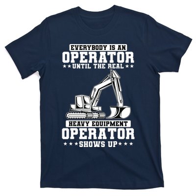 Construction Worker Excavator Heavy Equipment Operator T-Shirt