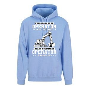 Construction Worker Excavator Heavy Equipment Operator Unisex Surf Hoodie