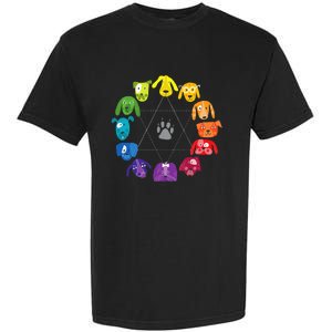 Color Wheel Educational Art Teacher Dog Themed Artist Garment-Dyed Heavyweight T-Shirt