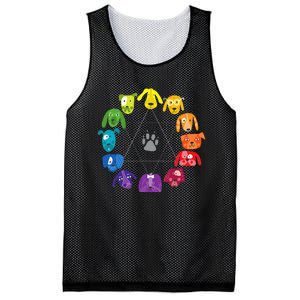 Color Wheel Educational Art Teacher Dog Themed Artist Mesh Reversible Basketball Jersey Tank