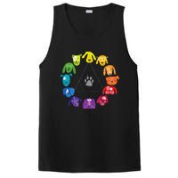 Color Wheel Educational Art Teacher Dog Themed Artist PosiCharge Competitor Tank