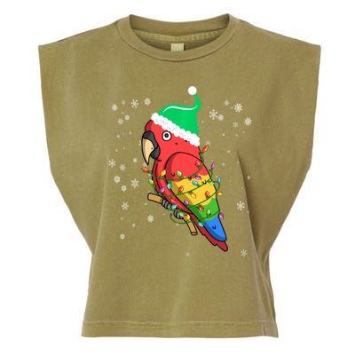 Christmas Women , Elf Macaw Garment-Dyed Women's Muscle Tee