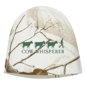 Cow Whisperer Funny Farmer Farming Lovers Outfit Kati - Camo Knit Beanie