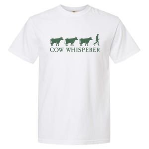 Cow Whisperer Funny Farmer Farming Lovers Outfit Garment-Dyed Heavyweight T-Shirt