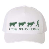 Cow Whisperer Funny Farmer Farming Lovers Outfit Yupoong Adult 5-Panel Trucker Hat