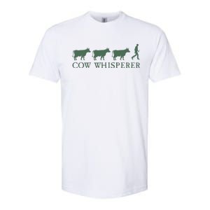 Cow Whisperer Funny Farmer Farming Lovers Outfit Softstyle CVC T-Shirt