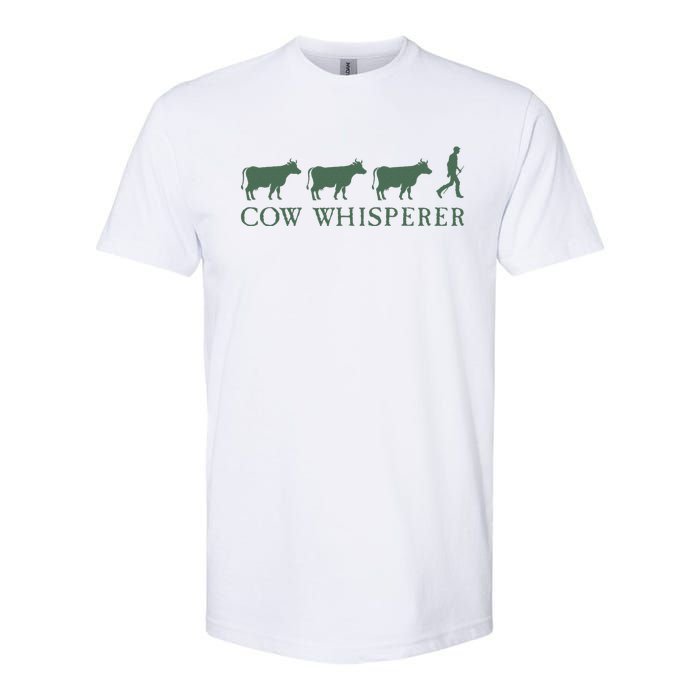 Cow Whisperer Funny Farmer Farming Lovers Outfit Softstyle CVC T-Shirt