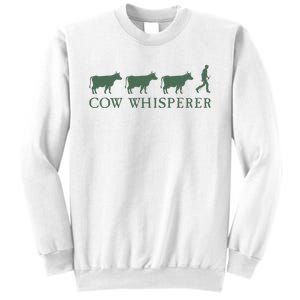 Cow Whisperer Funny Farmer Farming Lovers Outfit Sweatshirt