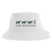 Cow Whisperer Funny Farmer Farming Lovers Outfit Sustainable Bucket Hat