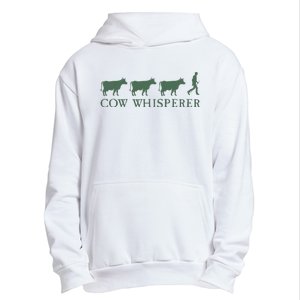 Cow Whisperer Funny Farmer Farming Lovers Outfit Urban Pullover Hoodie