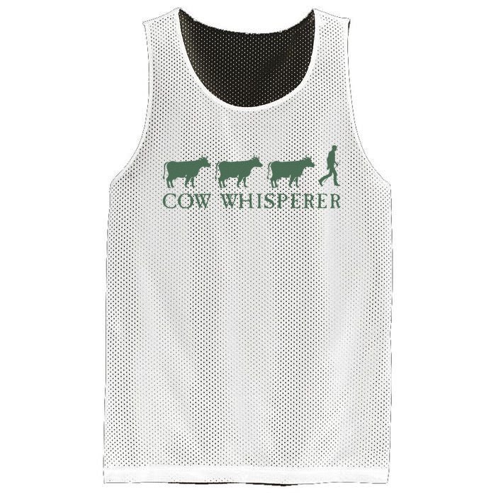 Cow Whisperer Funny Farmer Farming Lovers Outfit Mesh Reversible Basketball Jersey Tank