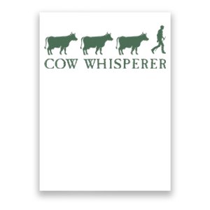 Cow Whisperer Funny Farmer Farming Lovers Outfit Poster