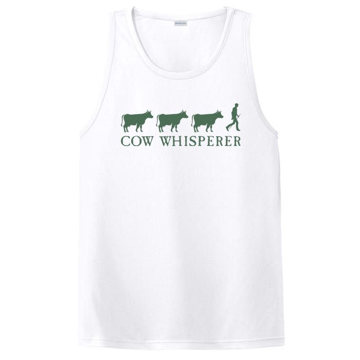 Cow Whisperer Funny Farmer Farming Lovers Outfit PosiCharge Competitor Tank