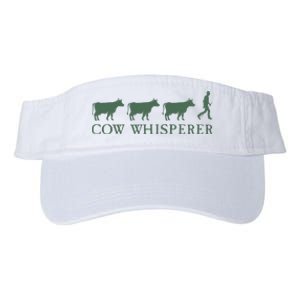 Cow Whisperer Funny Farmer Farming Lovers Outfit Valucap Bio-Washed Visor