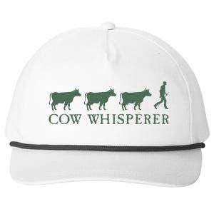 Cow Whisperer Funny Farmer Farming Lovers Outfit Snapback Five-Panel Rope Hat