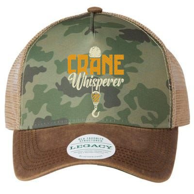 Crane Whisperer Funny Crane Operator Legacy Tie Dye Trucker Hat
