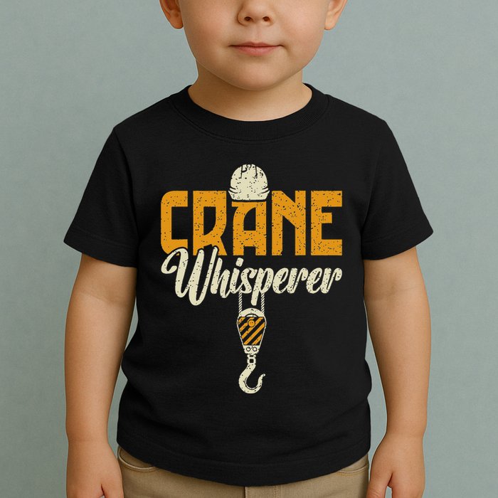 Crane Whisperer Funny Crane Operator Toddler T-Shirt