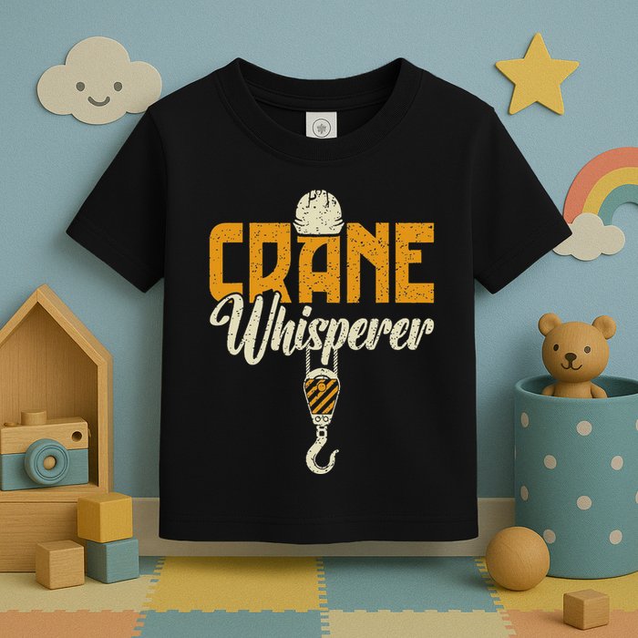 Crane Whisperer Funny Crane Operator Toddler T-Shirt
