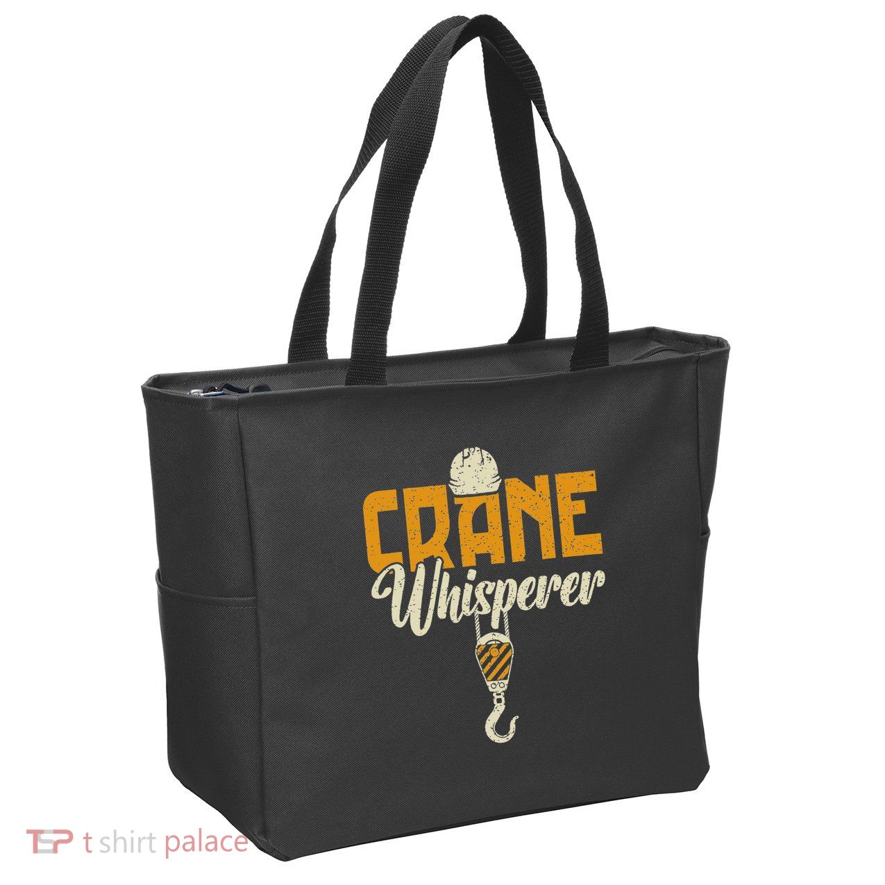 Crane Whisperer Funny Crane Operator Zip Tote Bag