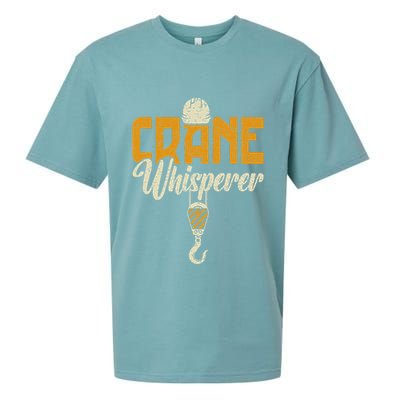 Crane Whisperer Funny Crane Operator Sueded Cloud Jersey T-Shirt