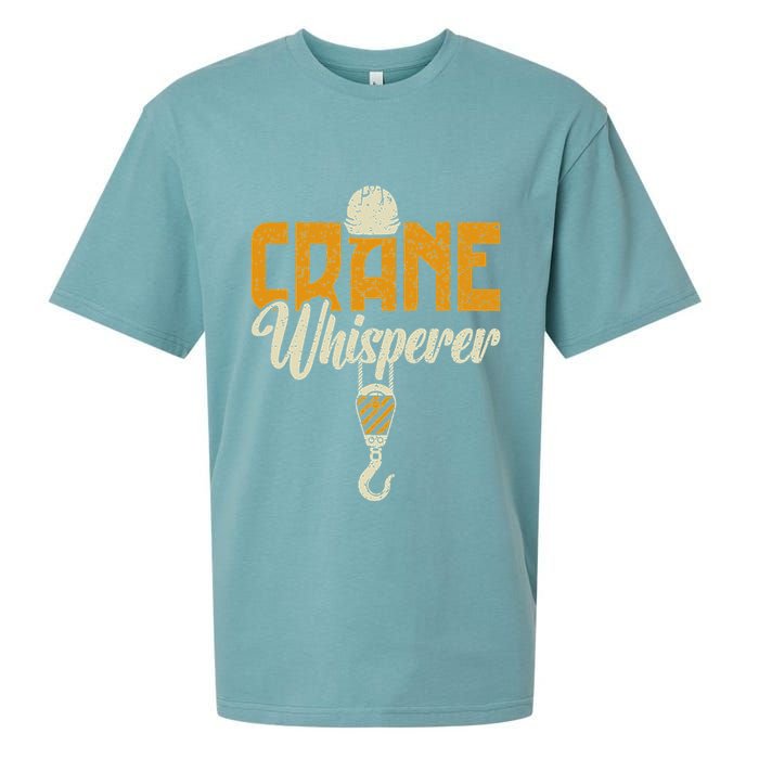 Crane Whisperer Funny Crane Operator Sueded Cloud Jersey T-Shirt