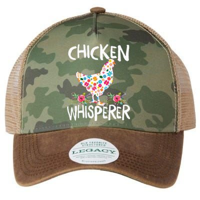 Chicken Whisperer Funny Chicken Tee for farmers Legacy Tie Dye Trucker Hat