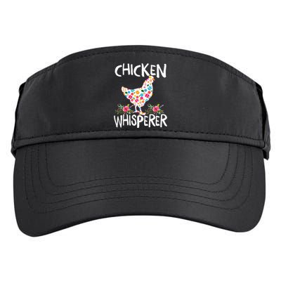 Chicken Whisperer Funny Chicken Tee for farmers Adult Drive Performance Visor