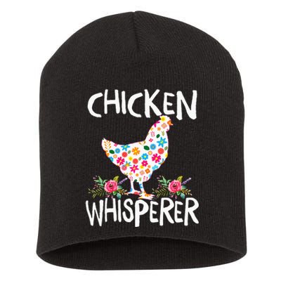 Chicken Whisperer Funny Chicken Tee for farmers Short Acrylic Beanie