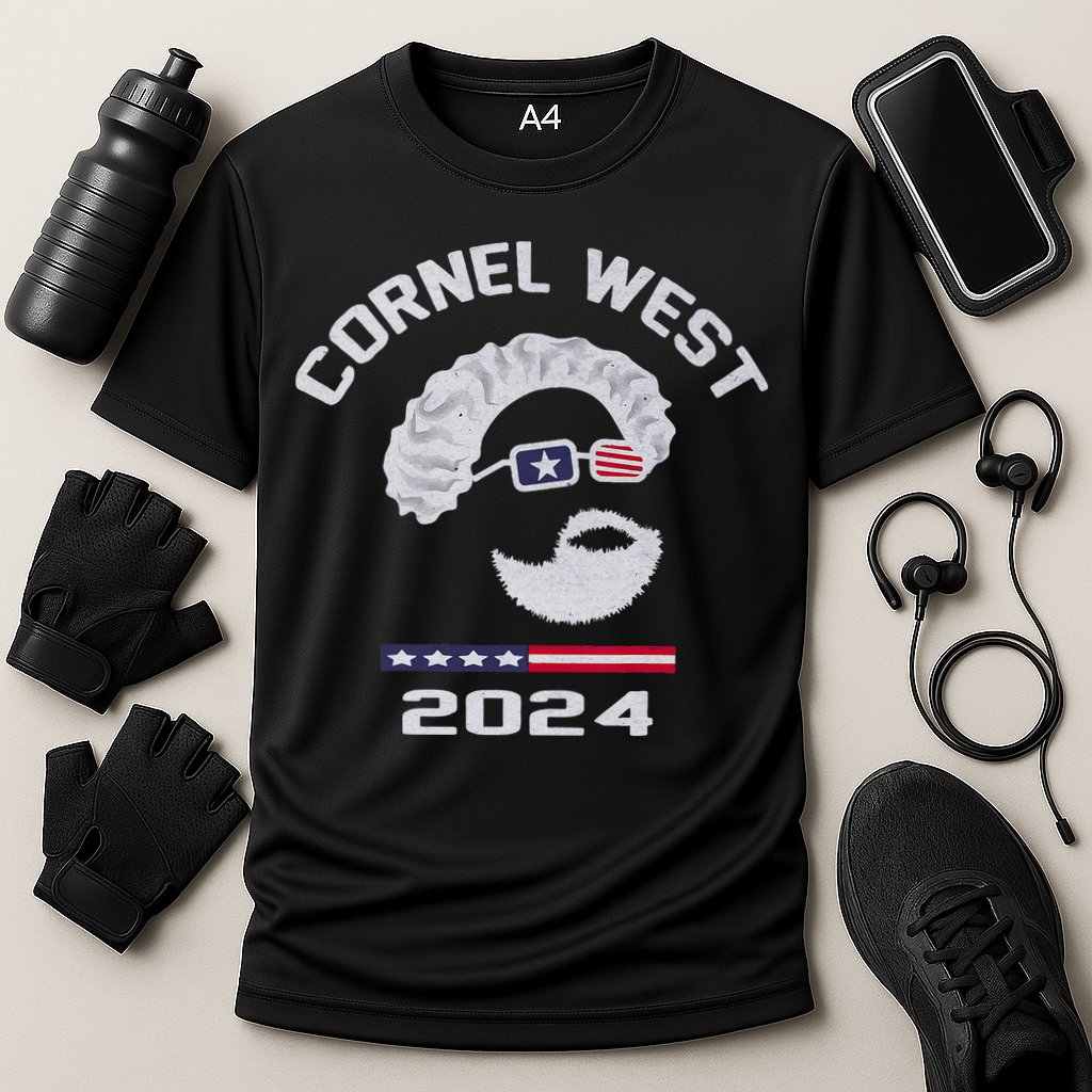 Cornel West for President 2024 Portrait Cornel West 253 Performance Shirt
