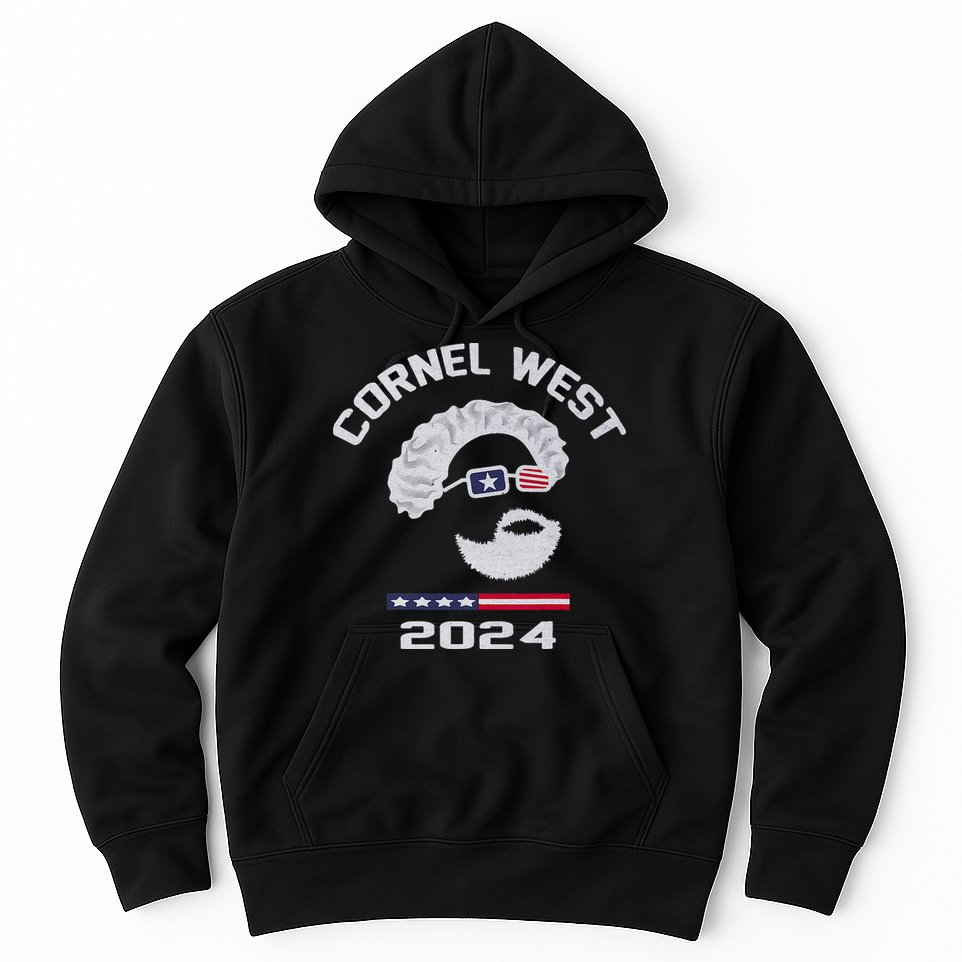 Cornel West for President 2024 Portrait Cornel West 253 Hoodie