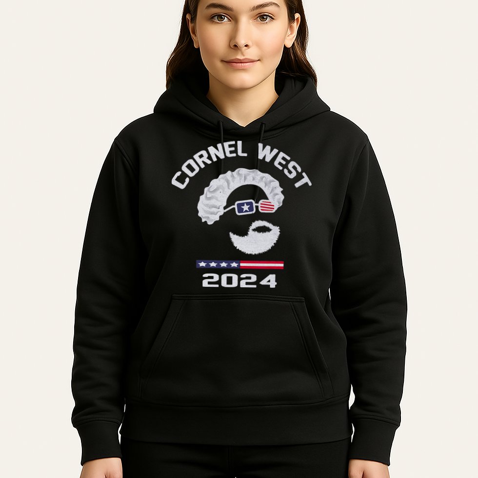 Cornel West for President 2024 Portrait Cornel West 253 Hoodie