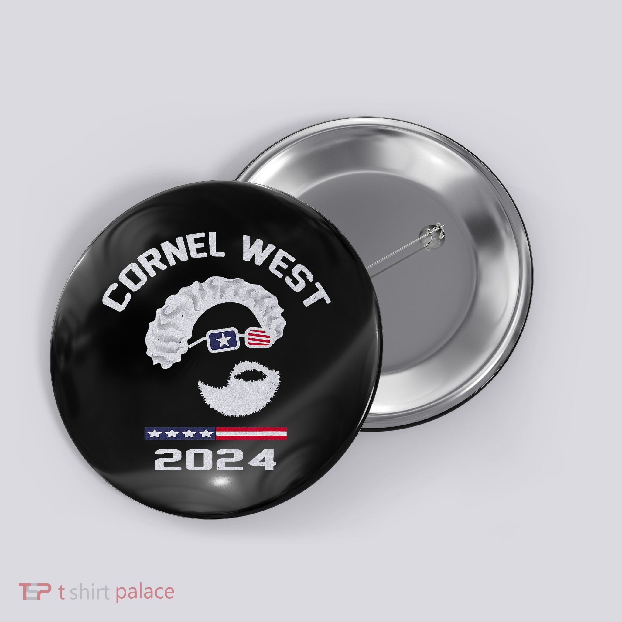 Cornel West for President 2024 Portrait Cornel West 253 Button
