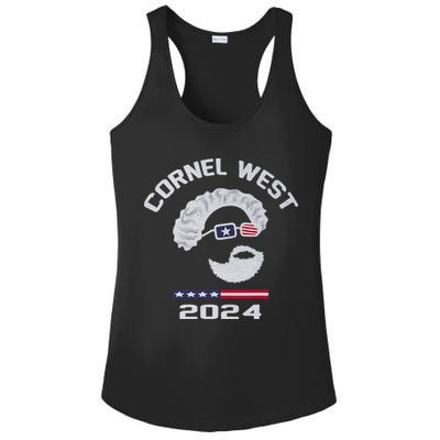 Cornel West for President 2024 Portrait Cornel West 253 Ladies PosiCharge Competitor Racerback Tank