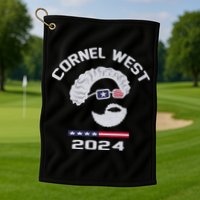 Cornel West for President 2024 Portrait Cornel West 253 Golf Towel