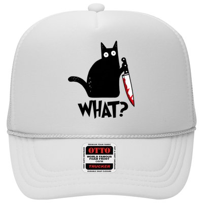 Cat What? Funny Black Cat Murderous Cat With Knife Hat
