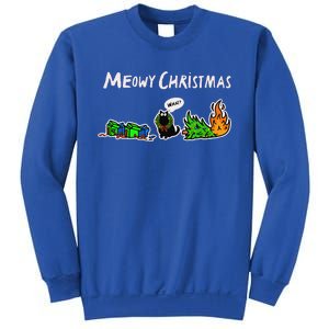 Cat What Funny Black Cat Christmas Sweatshirt