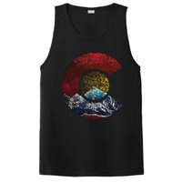 Colorado With Flag Themed Mountain PosiCharge Competitor Tank