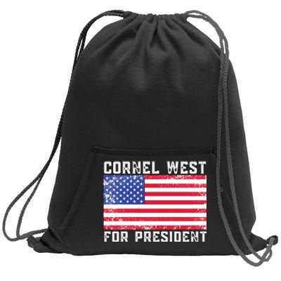 Cornel West For President 2024 Cornel West 2024 Sweatshirt Cinch Pack Bag