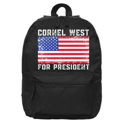 Cornel West For President 2024 Cornel West 2024 16 in Basic Backpack