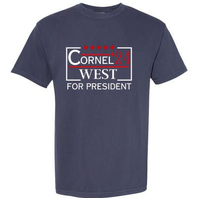 Cornel West For President 2024 Garment-Dyed Heavyweight T-Shirt