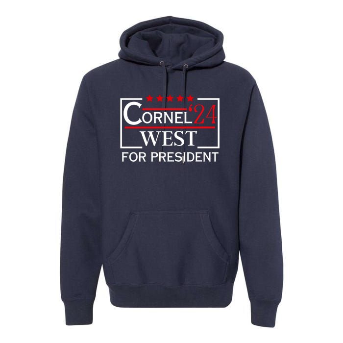 Cornel West For President 2024 Premium Hoodie