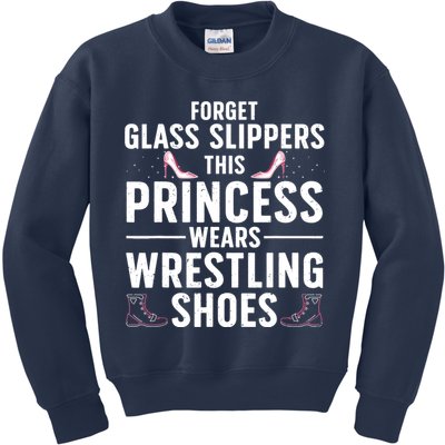 Cool Wrestling For Wo Girl Wrestler Princess Sports Kids Sweatshirt