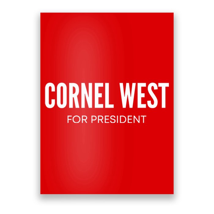 Cornel West For President 2024 Cornel West 2024 Poster