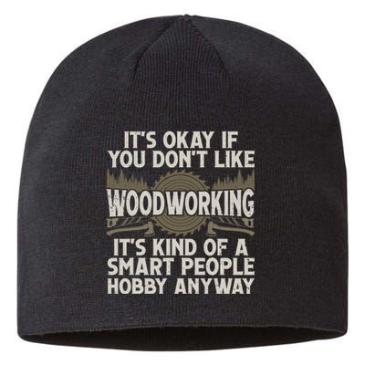 Cool Woodworking For Men Women Woodworker Wood Carver Sustainable Beanie