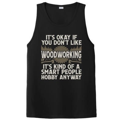 Cool Woodworking For Men Women Woodworker Wood Carver PosiCharge Competitor Tank